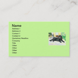 black Labradoodle Business Card