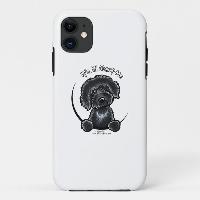 Black Labradoodle IAAM Case-Mate iPhone Case (Back)