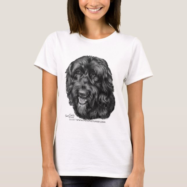 Black Labradoodle T-Shirt (Front)