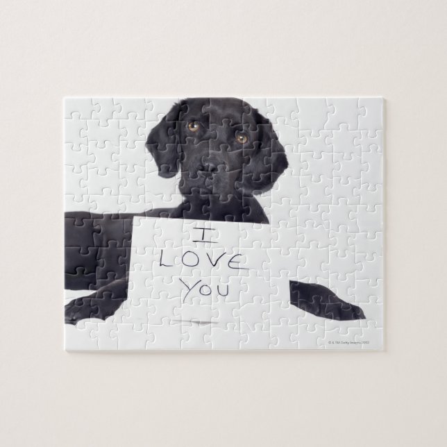 Black Labrador 13 Months Jigsaw Puzzle (Horizontal)