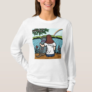 Black Labrador and Mum Rainbow Bridge Shirt