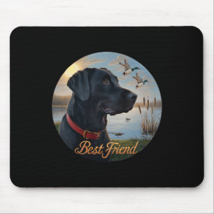 Black Labrador Best Friend. Hunting Waterfowl Duck Mouse Mat