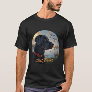 Black Labrador Best Friend. Hunting Waterfowl Duck T-Shirt