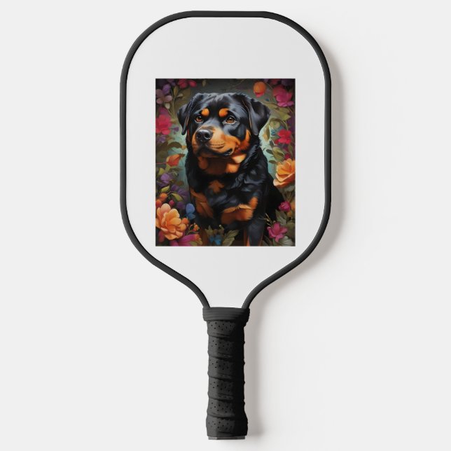 Black Labrador, black wins, The Enchanting Tale of Pickleball Paddle (Front)