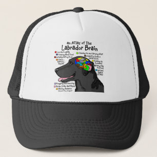 Black Labrador Brain Atlas Trucker Hat