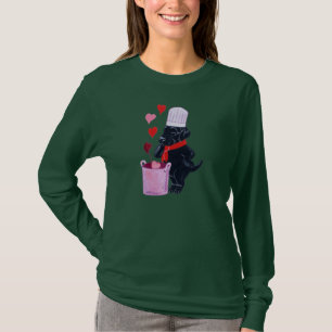 Black Labrador Chef Painting T-Shirt
