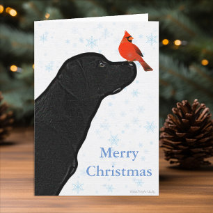 Black Labrador Christmas Card