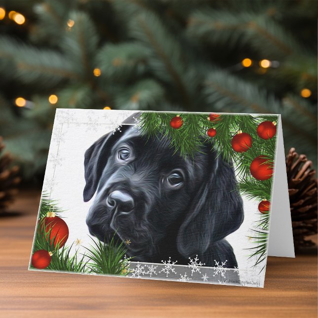 Black Labrador Christmas Card (Creator Uploaded)