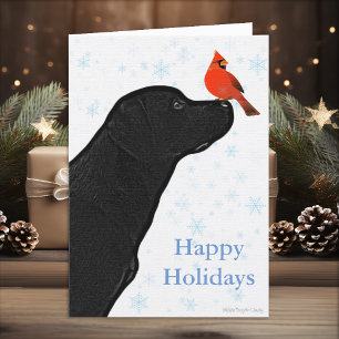 Black Labrador Christmas Card - Holiday Card