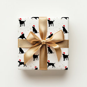 Black Labrador Christmas Wrapping Paper
