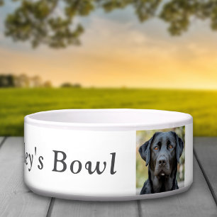 Black Labrador, Custom Photo White