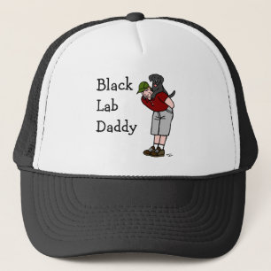 Black Labrador Daddy Trucker Hat