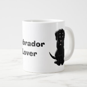 Black Labrador Design Large Coffee Mug