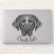 Black Labrador Dog Design Contour Sticker