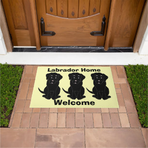 Black Labrador Dog Doormat