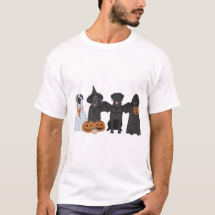 Black Labrador Dog Halloween Pumpkin Labrador Dog T-Shirt
