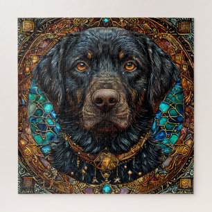 Black labrador dog jigsaw puzzle