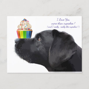 Black Labrador - Dog Lover - Postcard