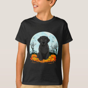 Black Labrador Dog Lovers Boys Girls Halloween T-Shirt