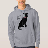 Black Labrador Dog Monogram Name Initial