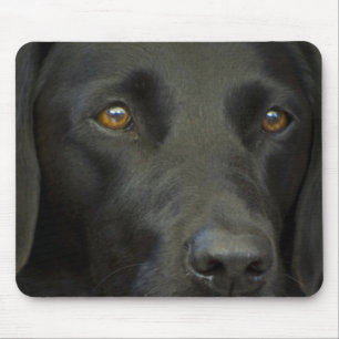 Black Labrador Dog Mouse Mat