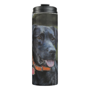 Black Labrador dog tumbler