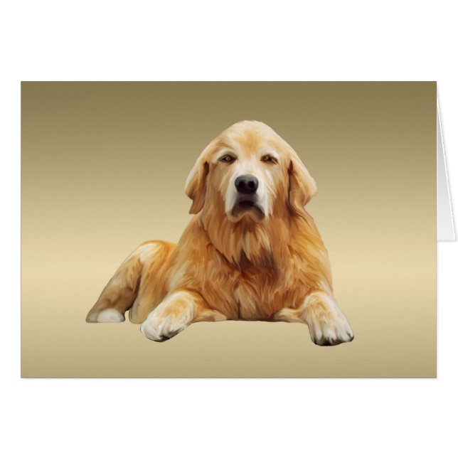 Black Labrador Dog Water Colour Art Painting (Front Horizontal)