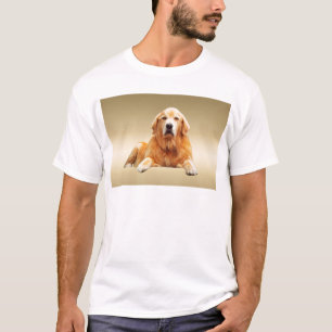 Black Labrador Dog Water Colour Art Painting T-Shirt