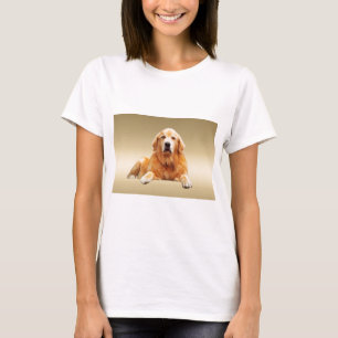Black Labrador Dog Water Colour Art Painting T-Shirt