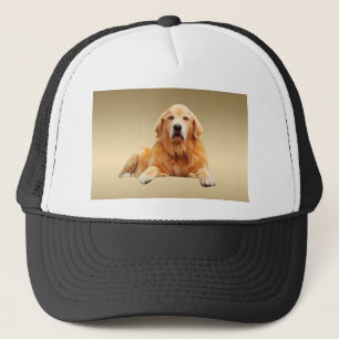 Black Labrador Dog Water Colour Art Painting Trucker Hat