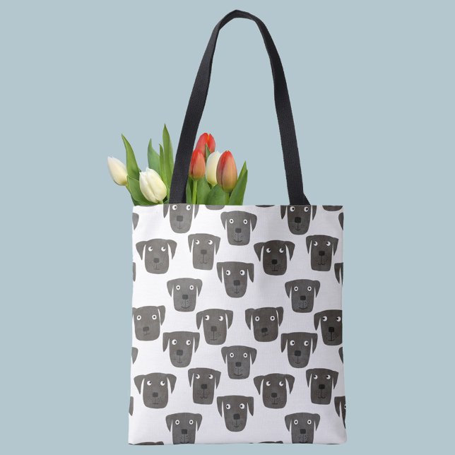 Black Labrador Dogs Tote Bag (Creator Uploaded)