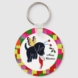 Black Labrador Key Chains