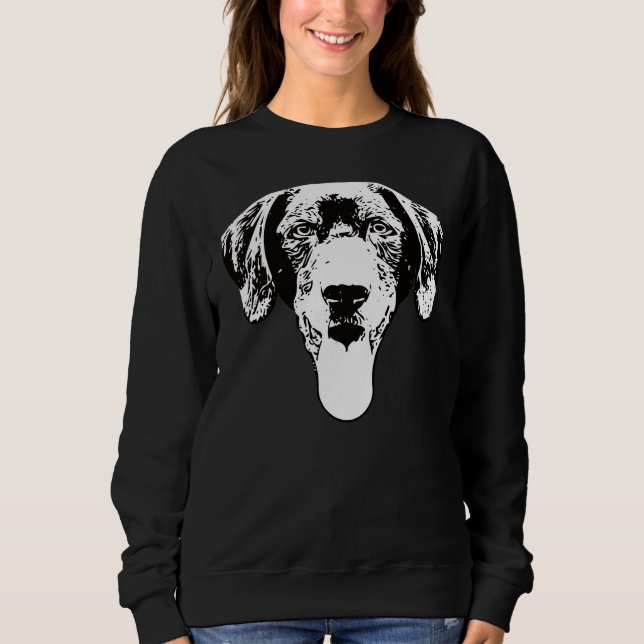 Black Labrador Lab Christmas Sweatshirt (Front)