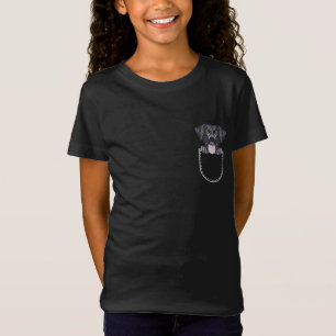Black Labrador, Lab In The Breast Pocket T-Shirt