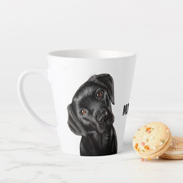 Black Labrador Latte Mug (In Situ)