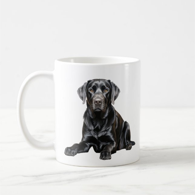 Black Labrador Mug (Left)