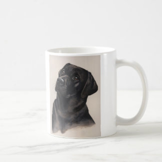Black Labrador mug with "Woman's Best Friend" text