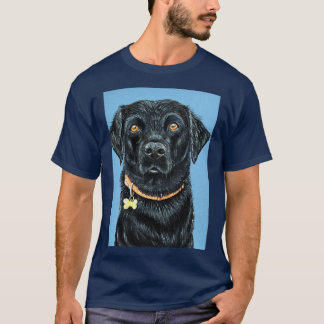Black Labrador Painting T-Shirt