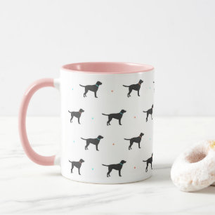 Black Labrador Pattern Mug