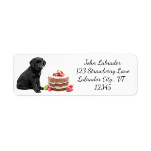Black Labrador Puppy Cake - Black Lab