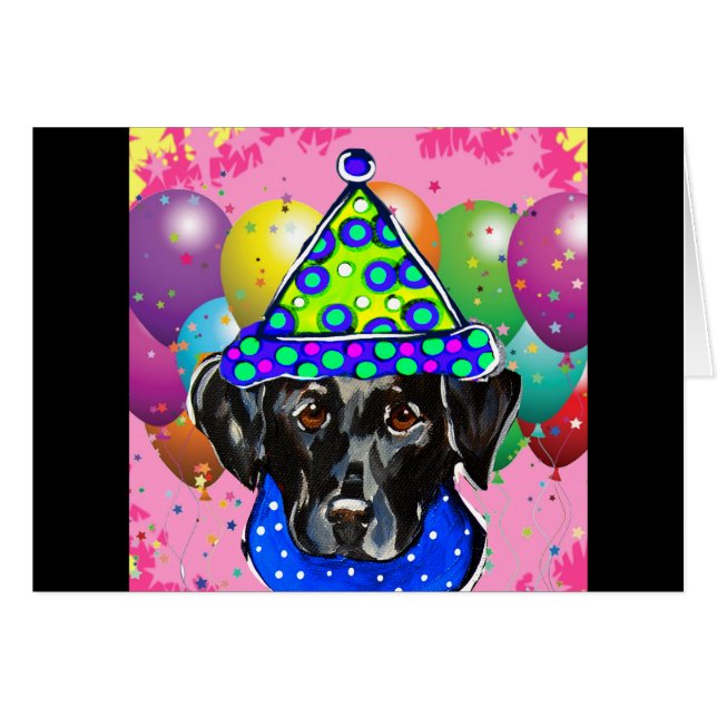 Black Labrador Retriever (Front Horizontal)