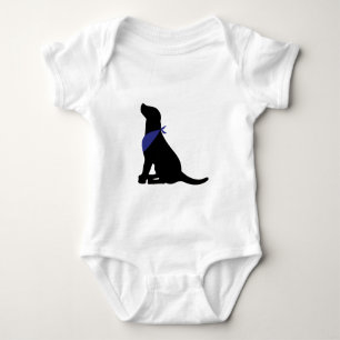 Black Labrador Retriever Baby Bodysuit