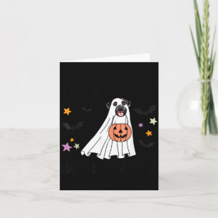Black Labrador Retriever Boo Dog Costume Happy Card