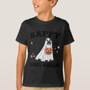 Black Labrador Retriever Boo Dog Costume Happy T-Shirt