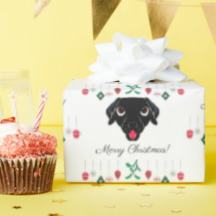 Black Labrador Retriever Christmas Gift Wrap