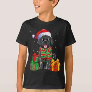 Black Labrador Retriever Christmas Lights Xmas Lab T-Shirt