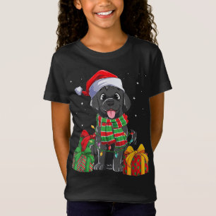 Black Labrador Retriever Christmas Lights Xmas Lab T-Shirt