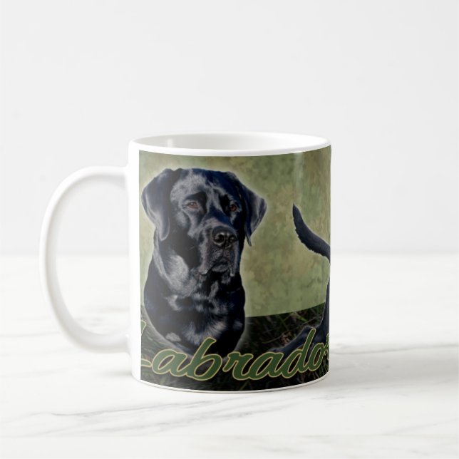 Black Labrador Retriever collage Mug (Left)