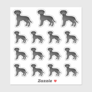 Black Labrador Retriever Cute Cartoon Dogs