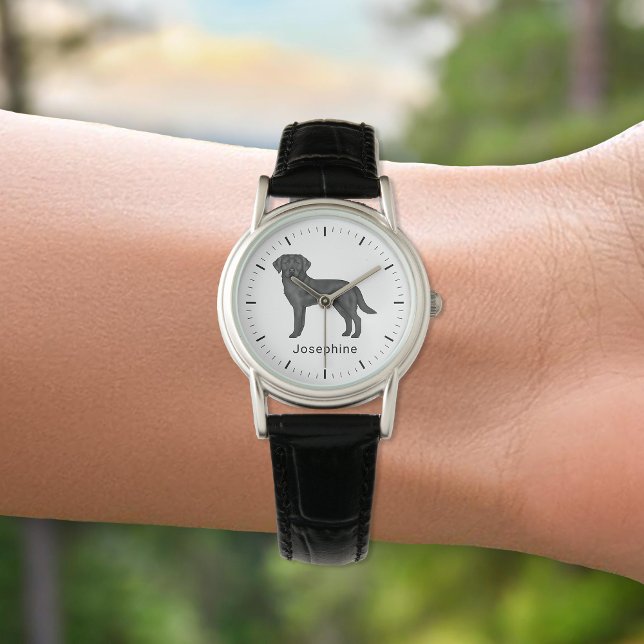 Black Labrador Retriever Dog Black Lab And Name Watch (Creator Uploaded)